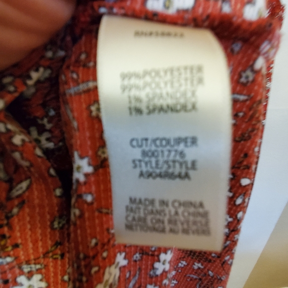 L Max Studio Floral Orange Boho Midi Dress - Picture 2 of 6